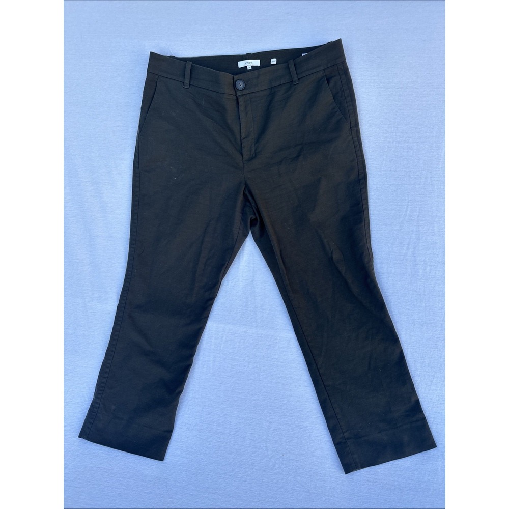 Vince Pants‎ Mens Dark Brown Sz 16(40Wx28L) Comfy Tapered Pleated Quiet Cotton